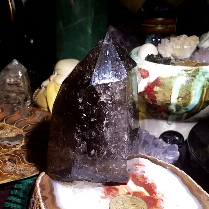 482g Smokey Quartz Tower product image (1)