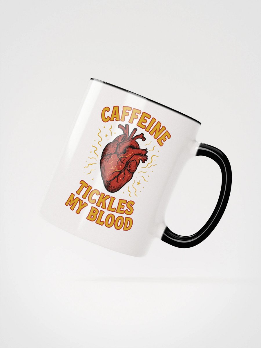 Caffeine Tickles My Blood (Anatomical Heart) Accent Mug product image (3)