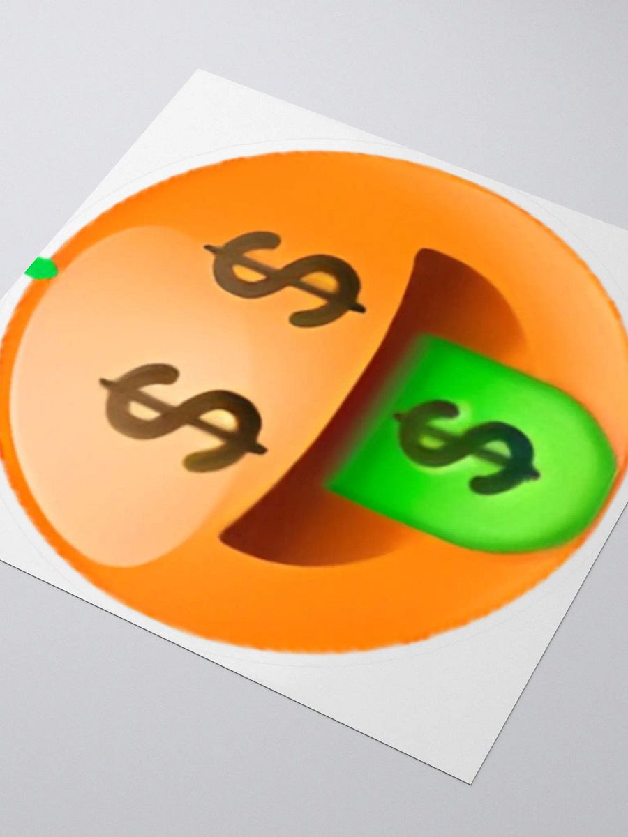 B45G Orange Money-Mouth Emoji Sticker product image (7)