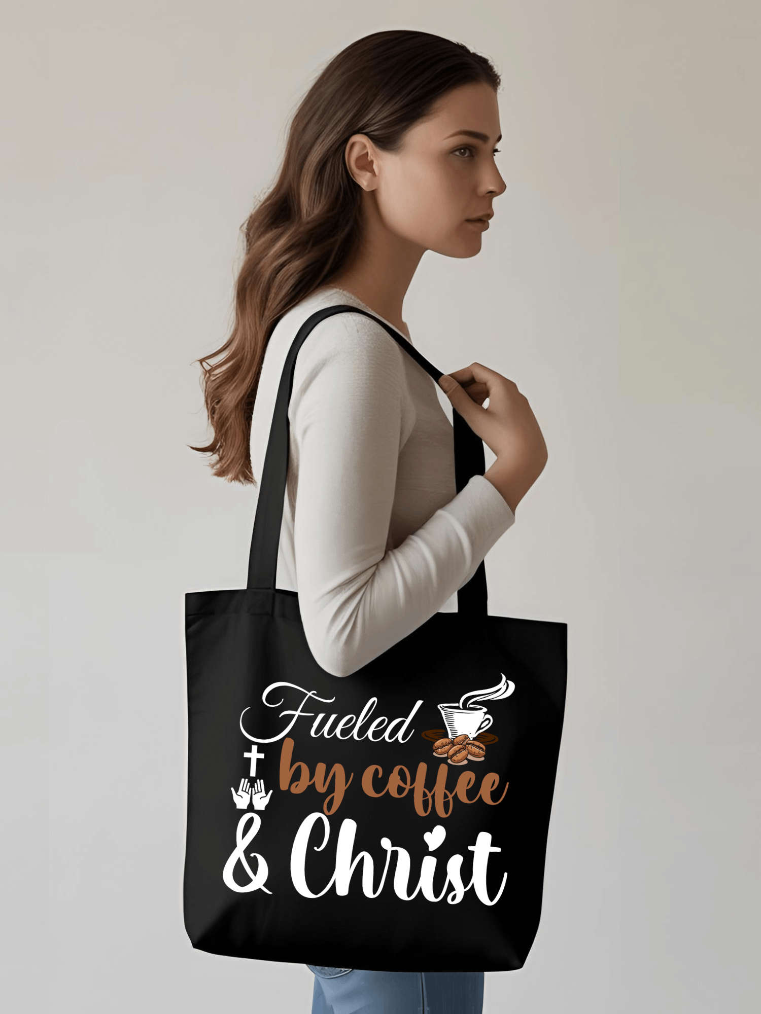 Fueled By Coffee and Chris, Eco Tote Bag. product image (1)