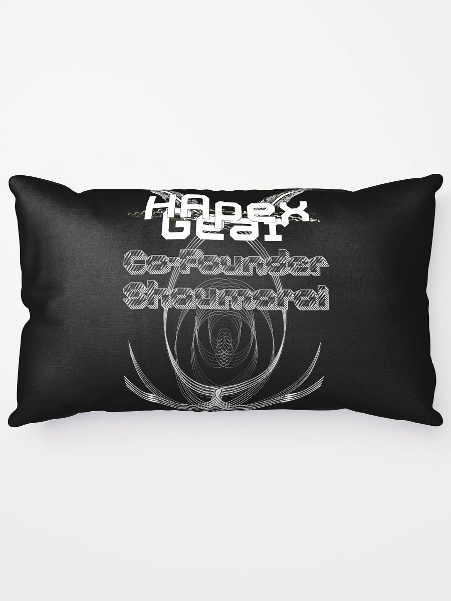 Basic Pillow - Black - Co Founder Shaumarai - White HApex Gear White Logo product image (5)