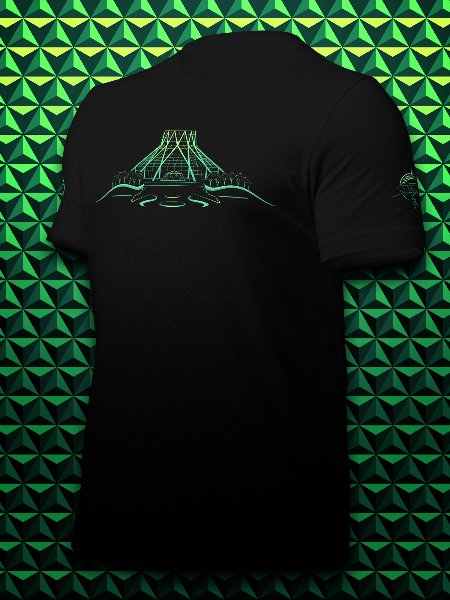 LAND Line Art Unisex T-Shirt product image (3)