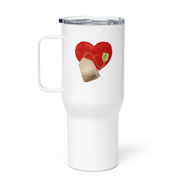 I Heart Tea Time Travel Mug product image (1)