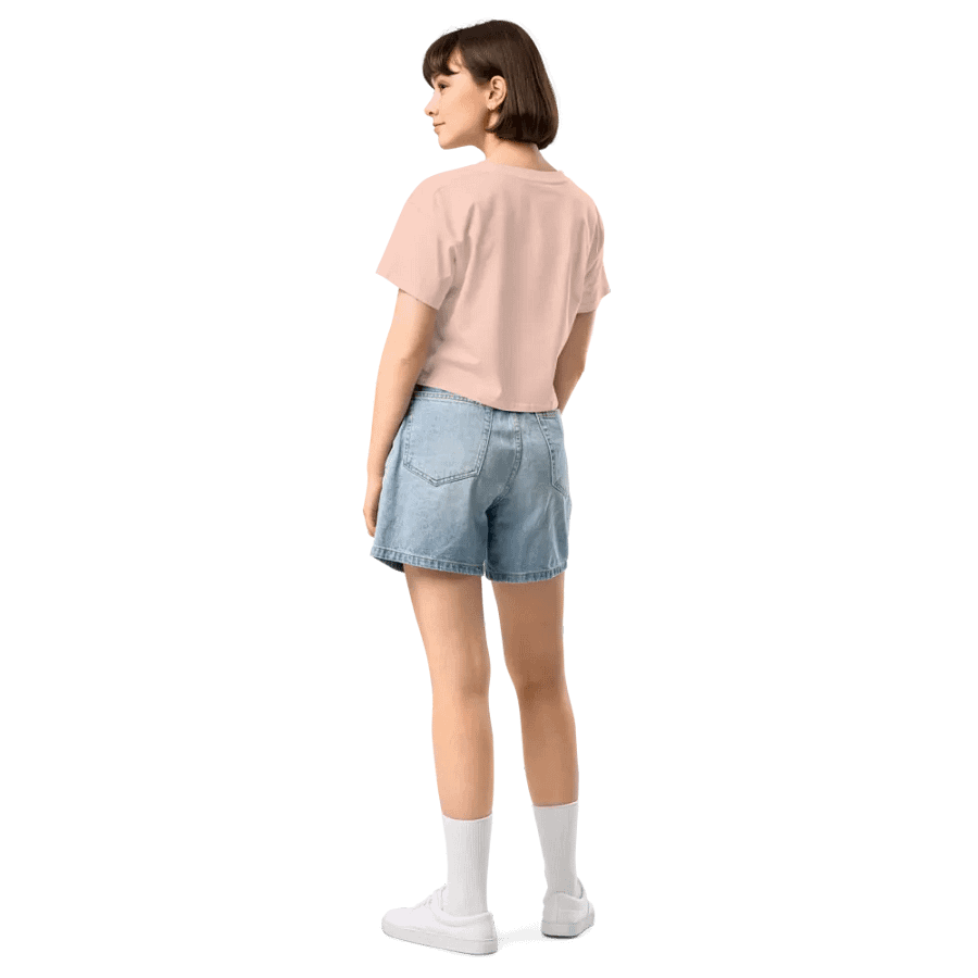 HABITUAL INSTIGATOR (white design) printed cotton crop top product image (32)