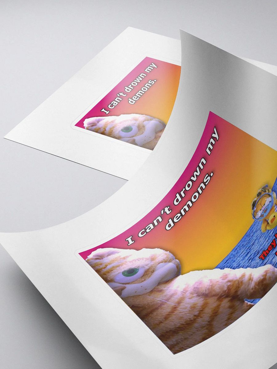 I can't drown my demons sticker product image (4)
