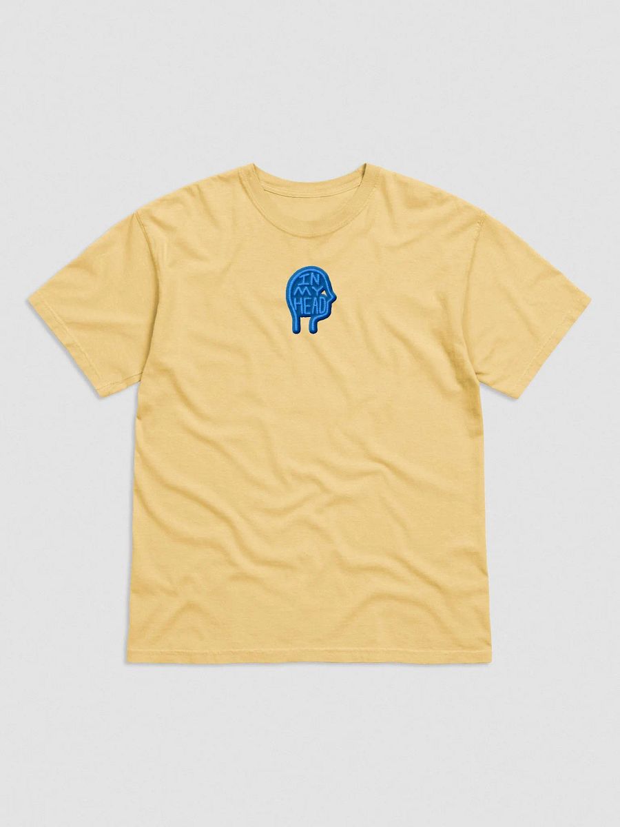 In My Head embroidered garment-dyed tee (blue) product image (1)