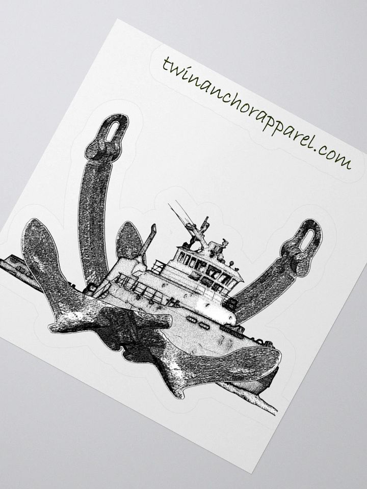 Twin Anchor Titan tug Kiss Cut Stickers product image (8)