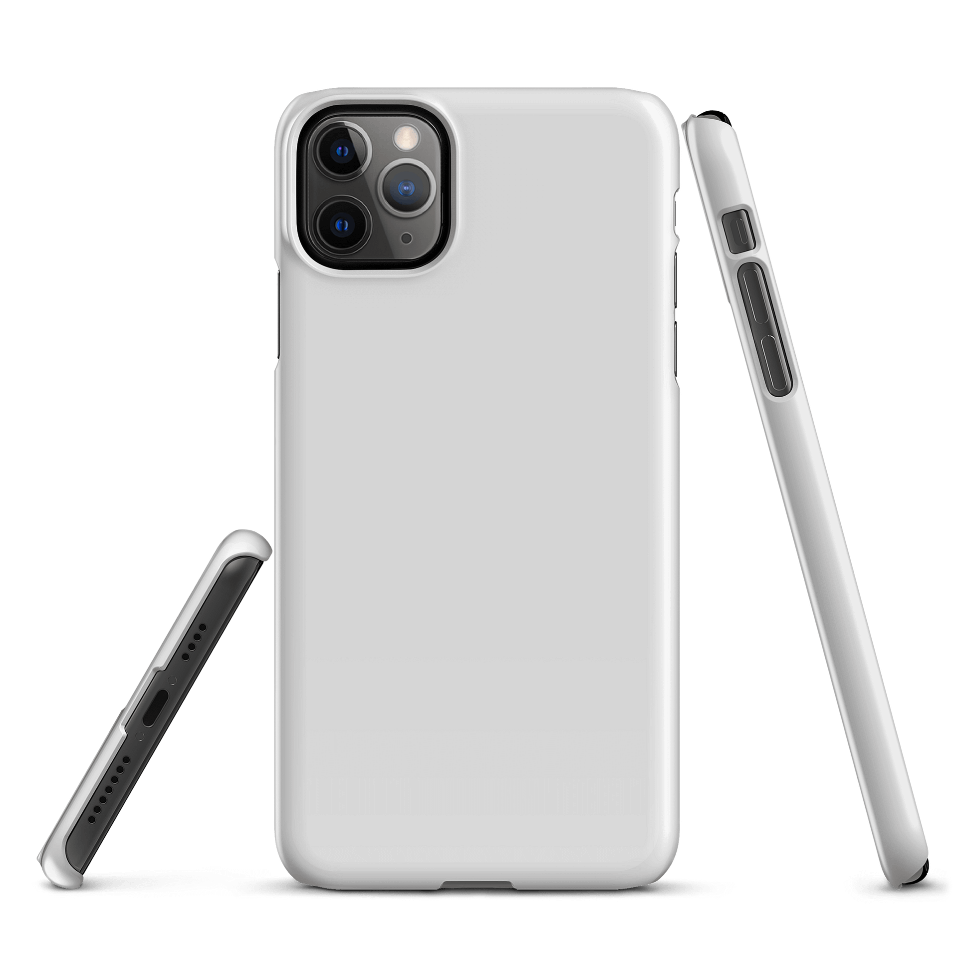 Light Grey Solid Colour iPhone® Glossy Snap Case product image (1)