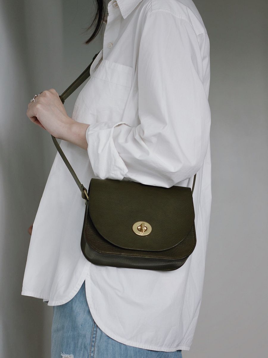 Vegetable Tanned Leather Saddle Bag product image (7)