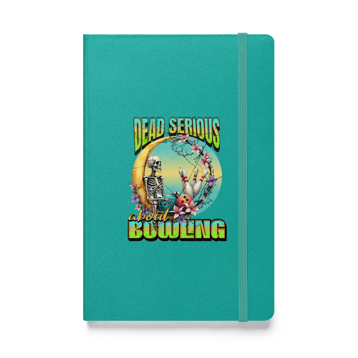 Dead Serious About Bowling Skeleton Hardcover Journal product image (1)