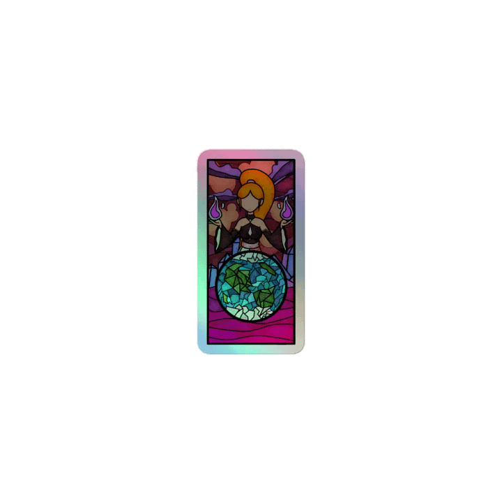 Mo Stained Glass Holographic Sticker product image (1)