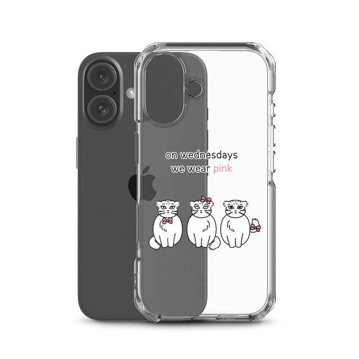Pink Wednesdays Manul - Clear iPhone Case product image (50)