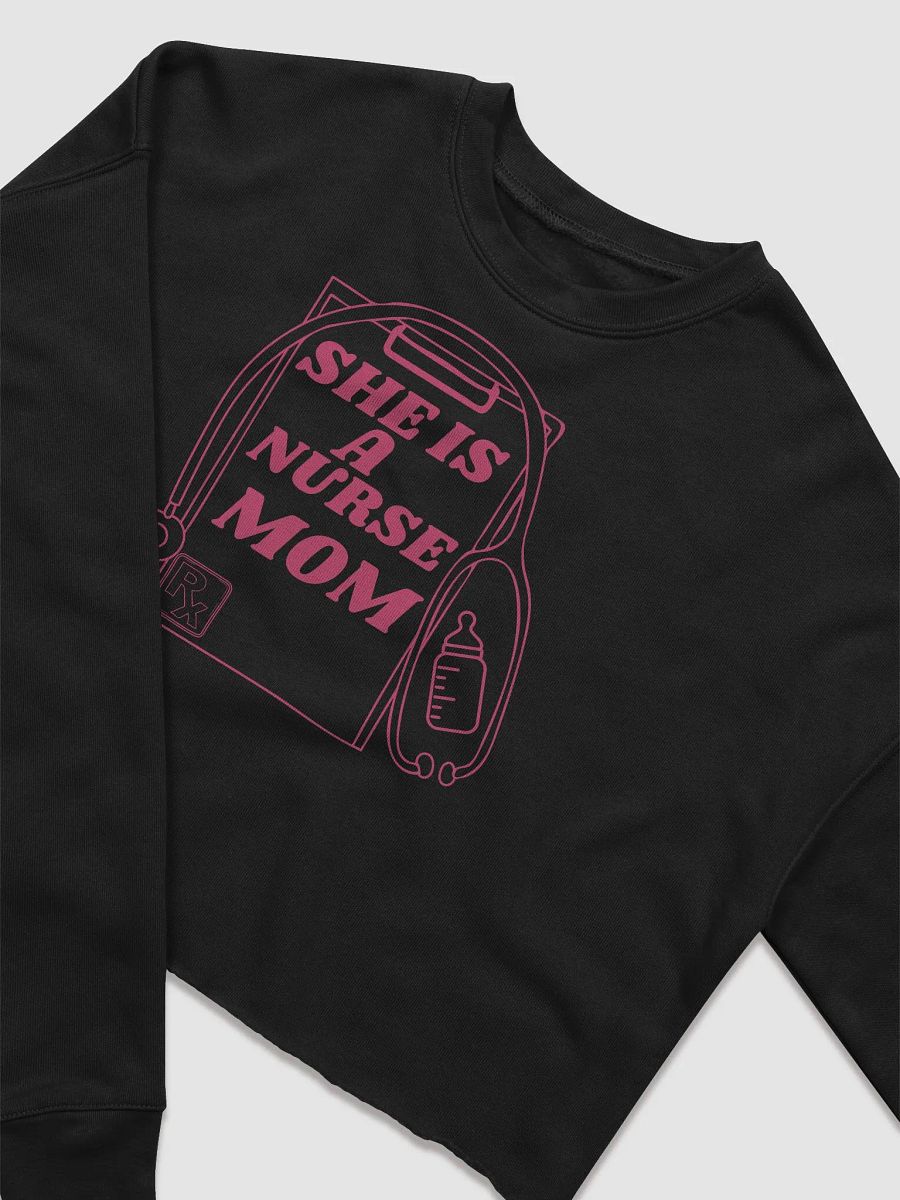 Nurse Mom Stethoscope Crop Sweatshirt product image (5)