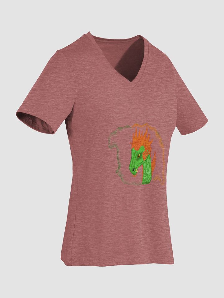 Dragon's Blaze Relaxed V-Neck T-Shirt product image (2)