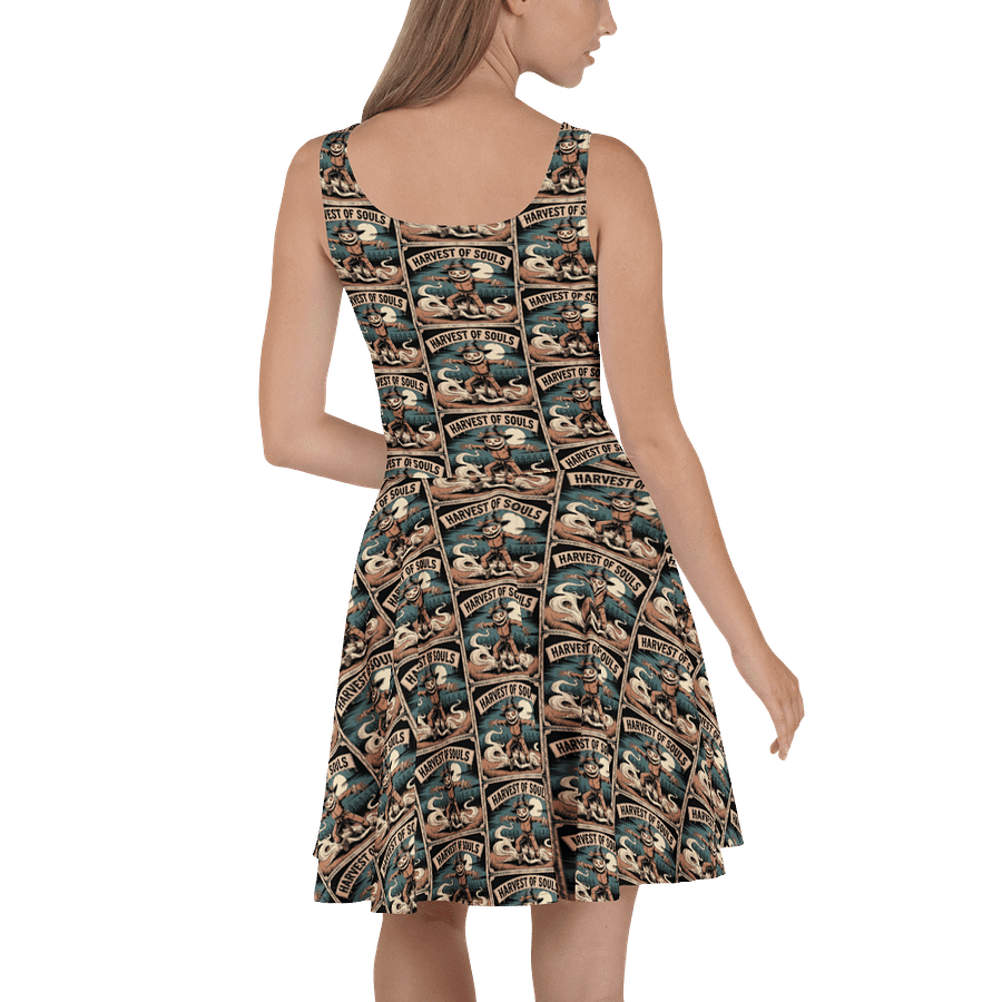Midnight Veil Designs Harvest of Souls Gothic Skater Dress product image (4)