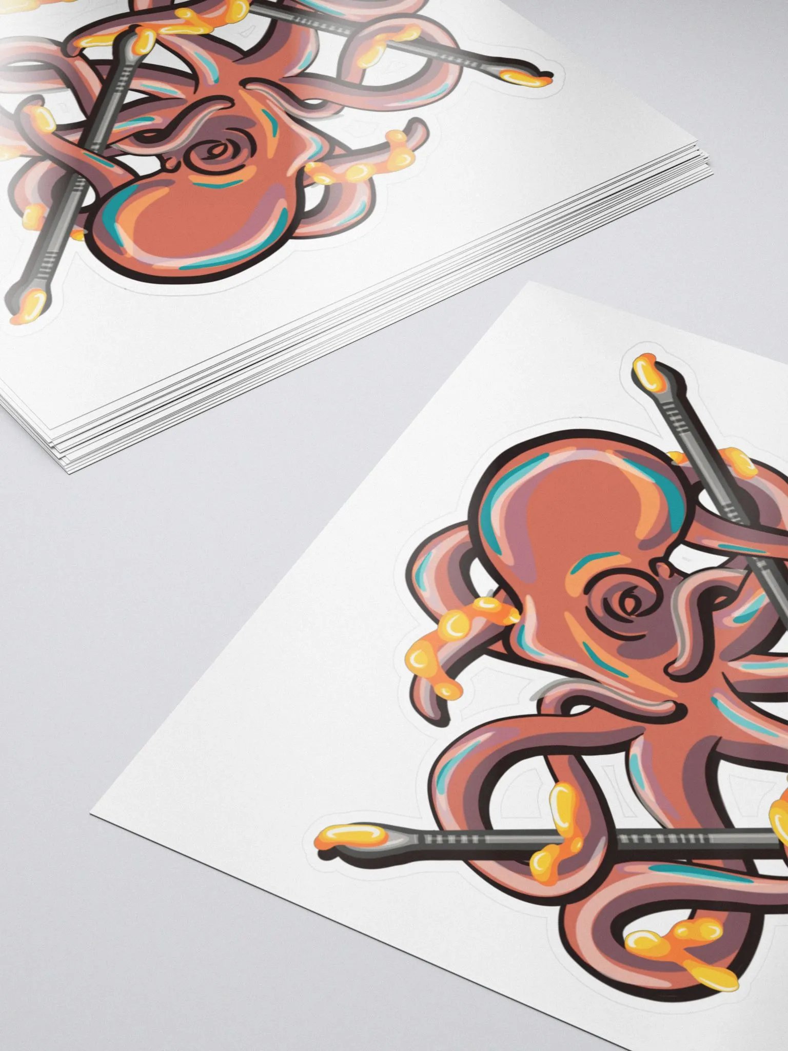 Dabbing Septopus Die Cut Sticker product image (3)