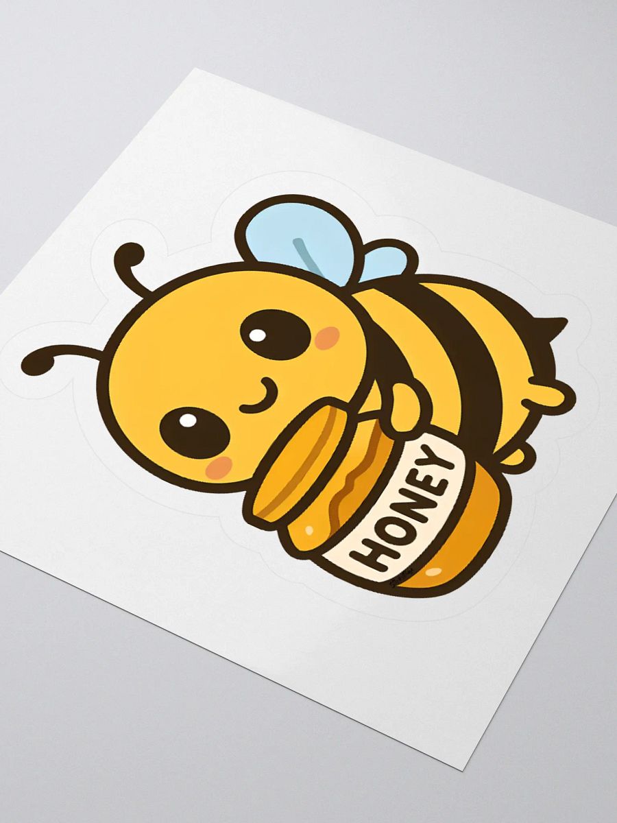 Adorable Bee with Honey Sticker product image (3)