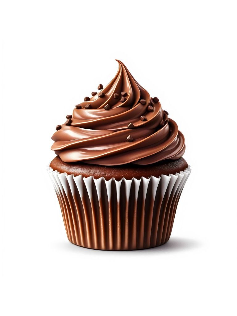 19 Chocolate Cupcake Clipart Designs, Chocolate Cupcake Decorations, Yummy Cupcake Designs, Sweet Treat Clipart Set product image (5)