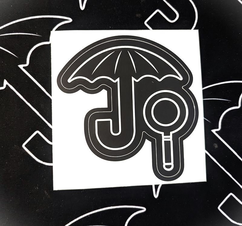 Large J.I. Logo Sticker