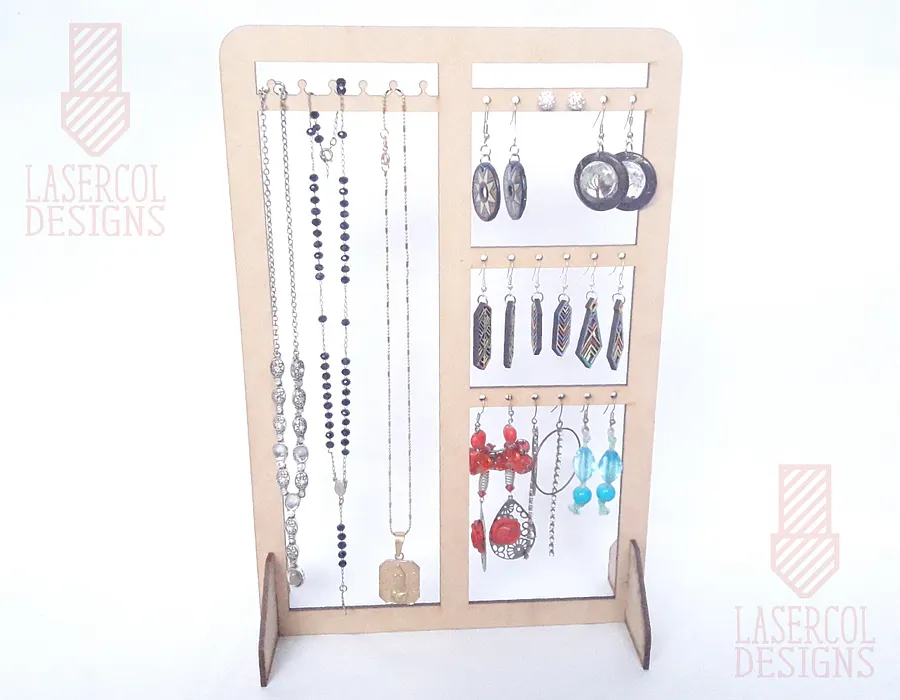Earring Necklace Holder Stand - Laser Cut Files product image (7)