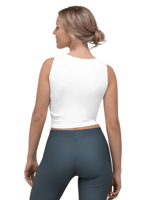 Women's Gingham Cherry Crop Top, White product image (4)