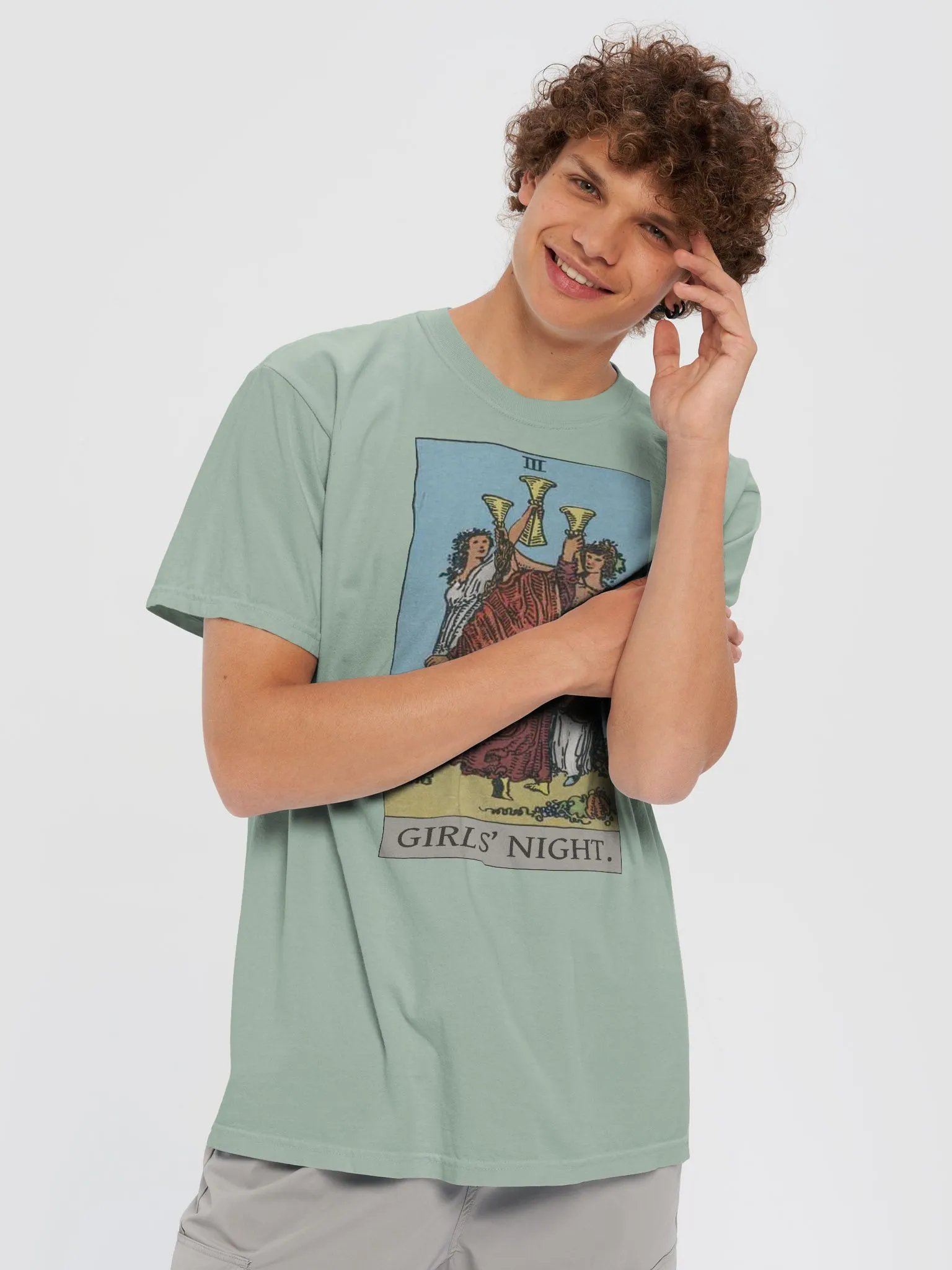 Girls' Night Tarot 3 of Cups - Unisex Tee product image (65)