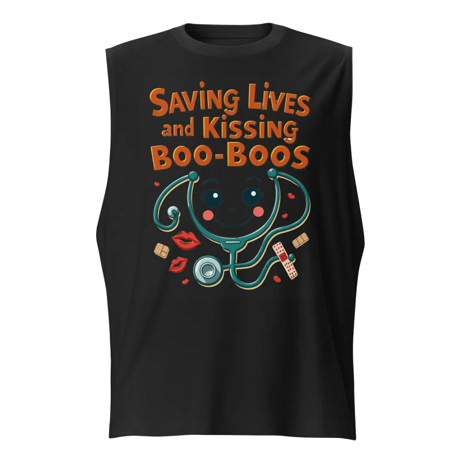 Cheerful Stethoscope Muscle Tank product image (1)