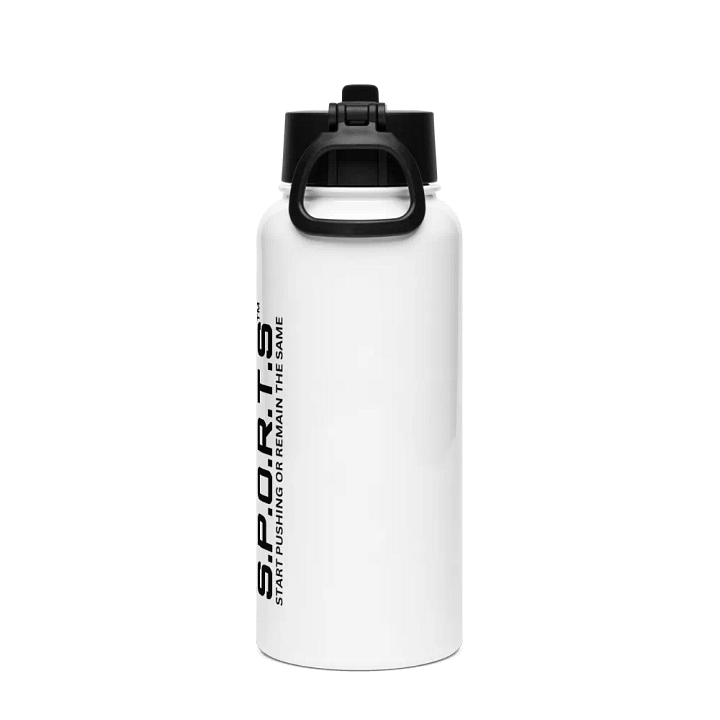 Stainless Steel S.P.O.R.T.S Water Bottle with a Straw Lid product image (2)