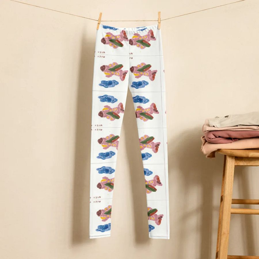 Kid Airplane (All-Over Print Youth Leggings) product image (7)