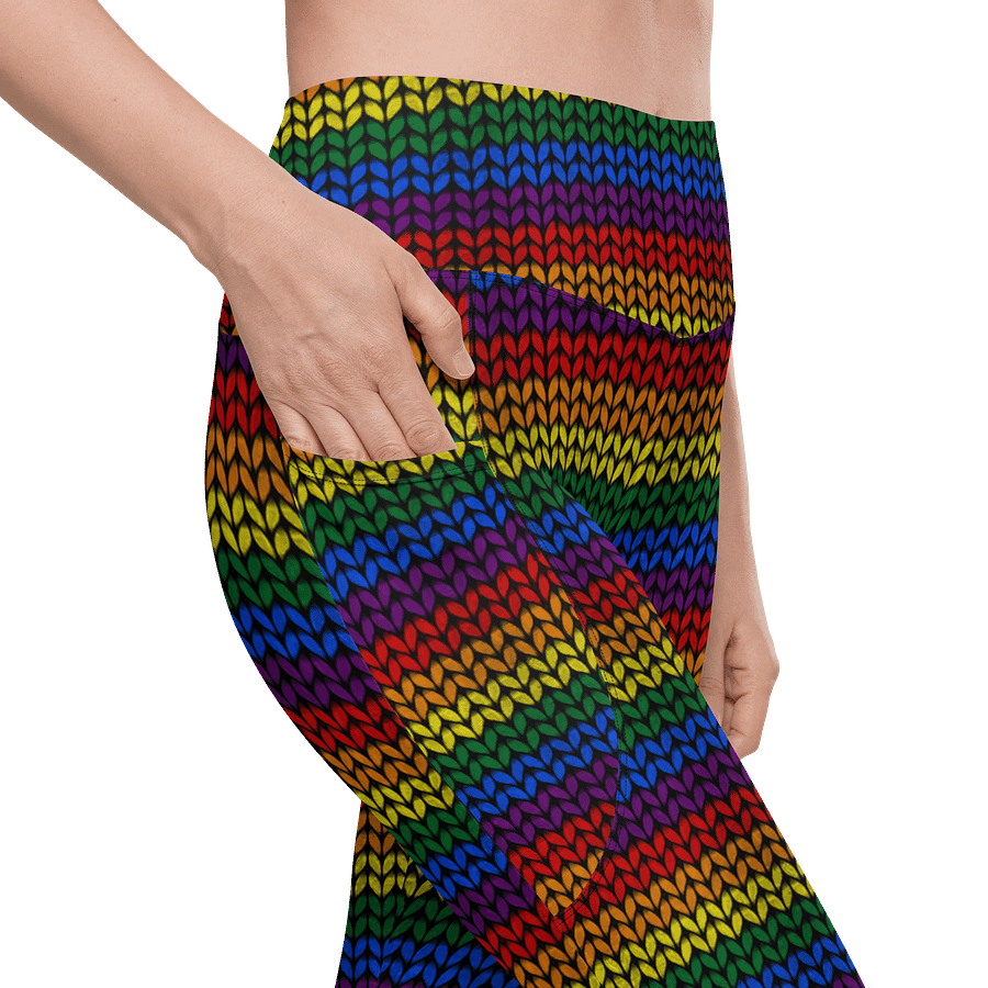 Rainbow Fnit Leggings with Pockets product image (10)
