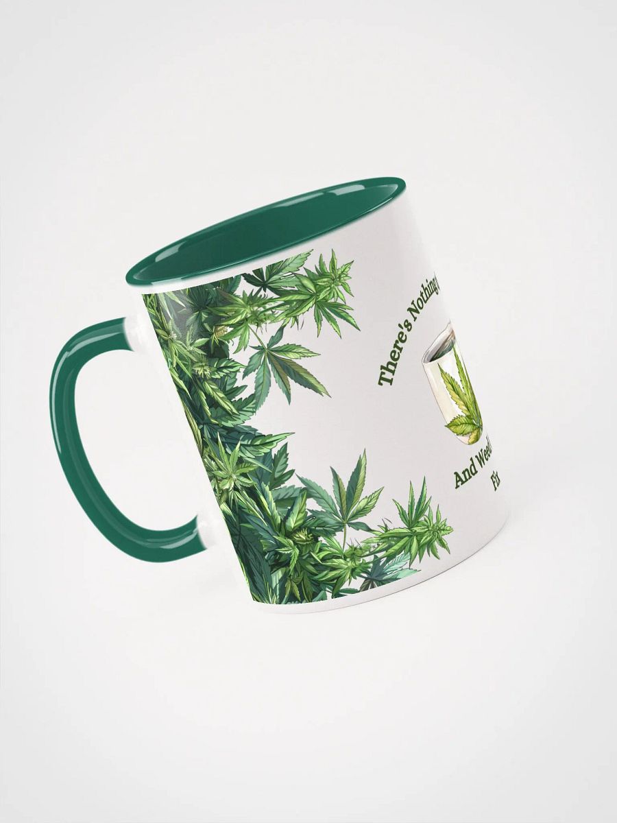 Vibrant Cannabis Leaf and Coffee Lovers Mug product image (4)