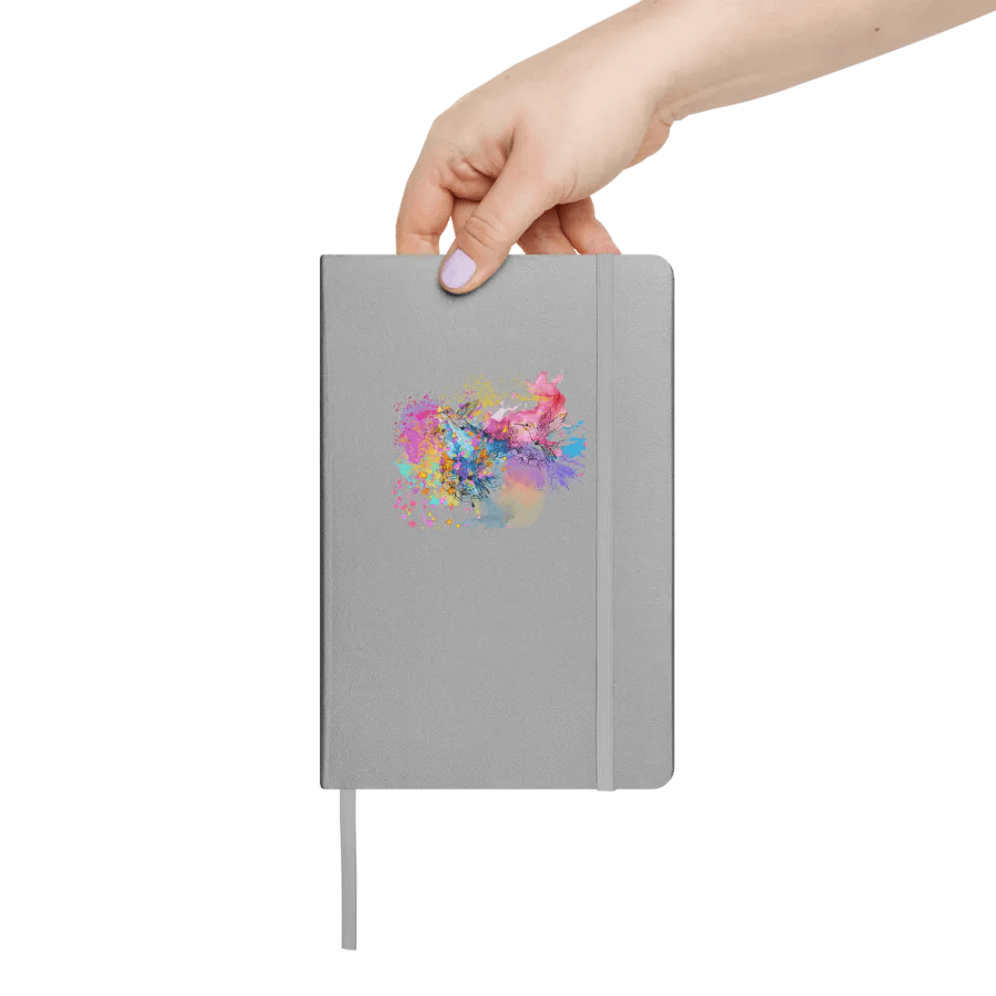 Whimsical Hummingbird Hardcover Journal for arty nature lovers moms dads sons daughters friends product image (7)