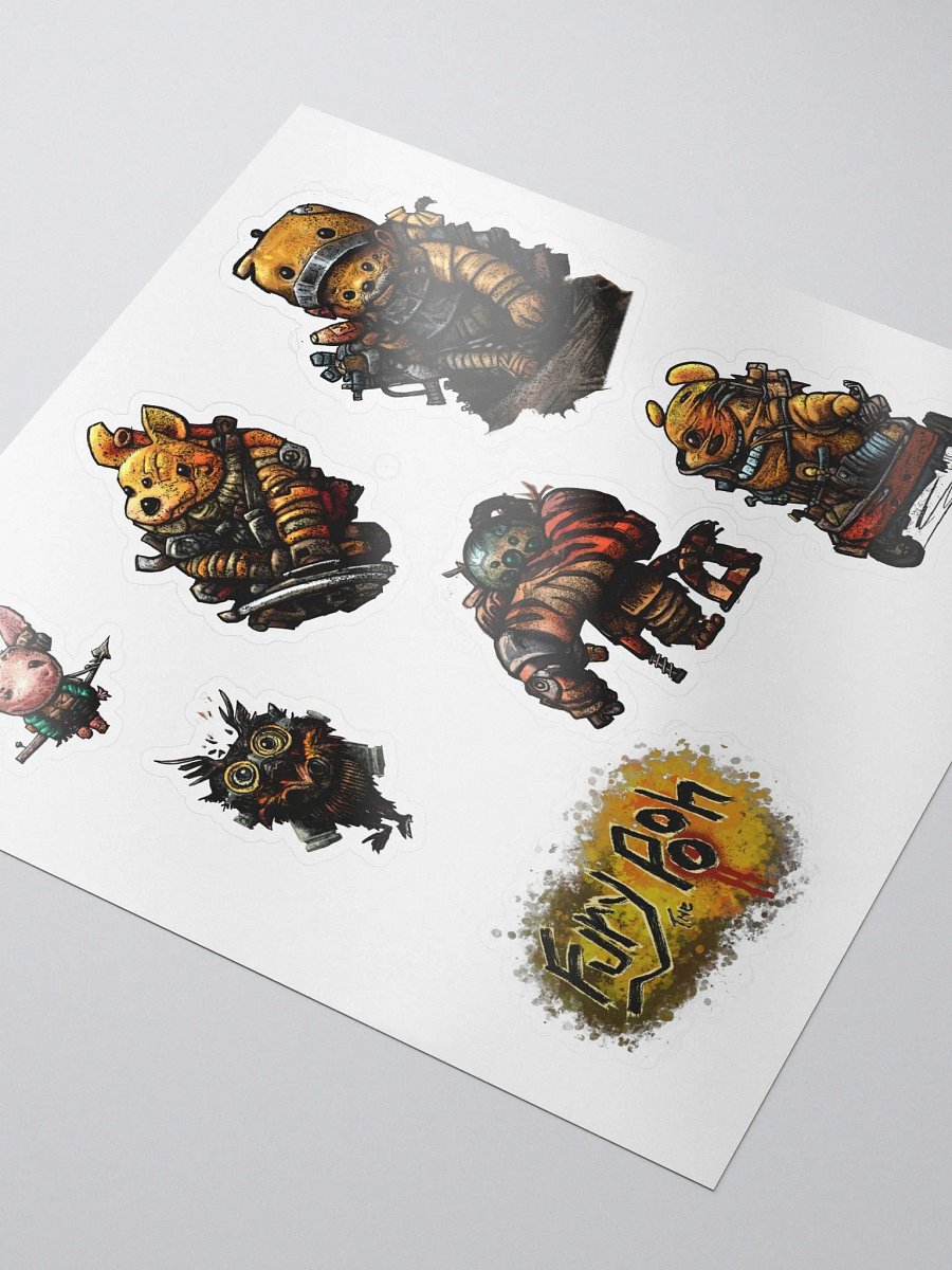 Fury the Pooh sticker sheet product image (3)