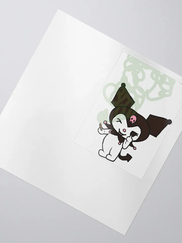 Kuromi Sanrio Smoking Sticker product image (2)
