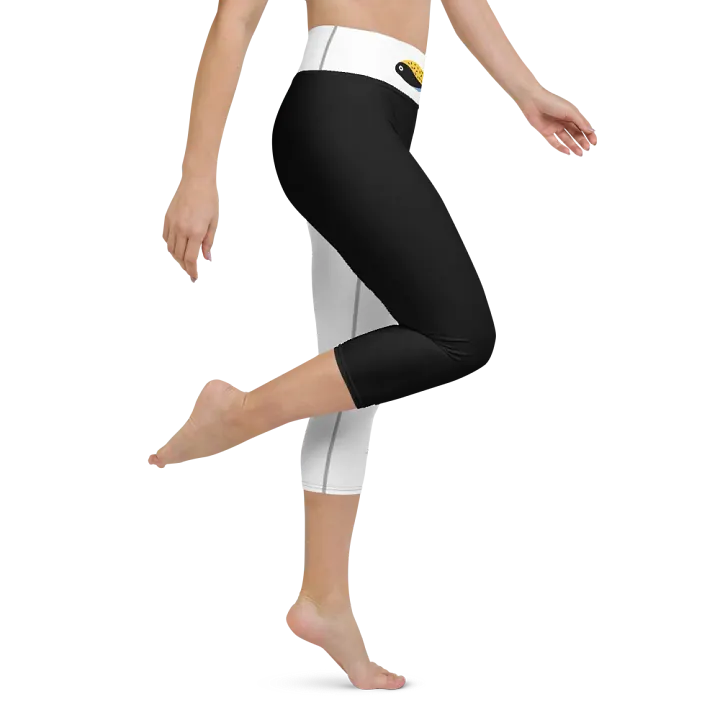 Fish Flexi Capri Yoga Leggings – 90s Vibes, Ultimate Comfort! product image (1)