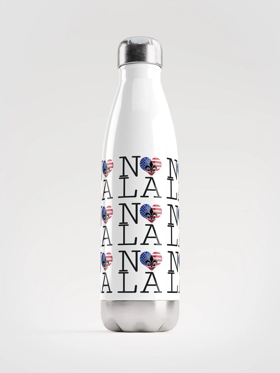 I LOVE NOLA **BIGSHOT BOTTLE LEGACY PRINT** (USA HEART STAINLESS STEEL) product image (1)