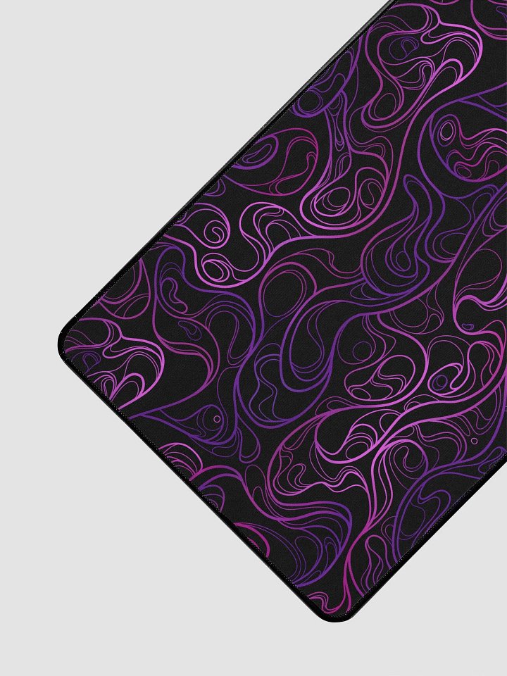 BLACK SWIRL - Desk mat 15.5 x 31
