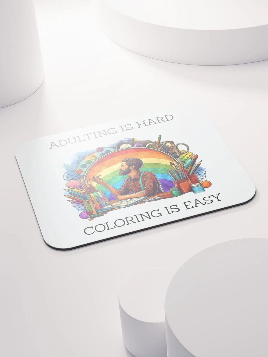 'ADULTING IS HARD' Mouse Pad product image (4)