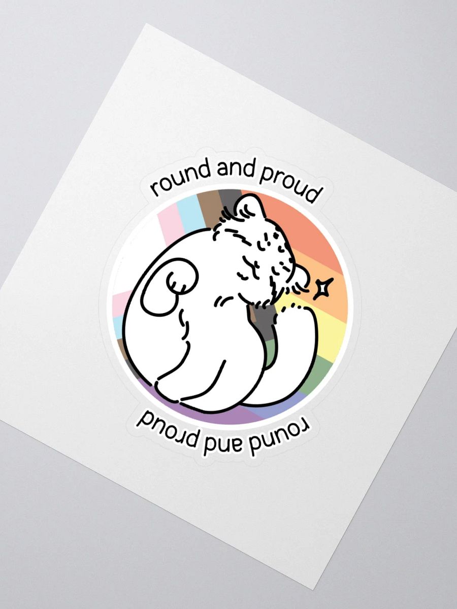 Round and Proud Manul - Pride Flag Pastels Version - Sticker product image (5)