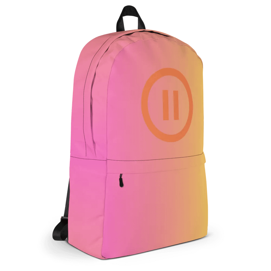 Pause AI Backpack (Pink/Orange Gradient) product image (11)