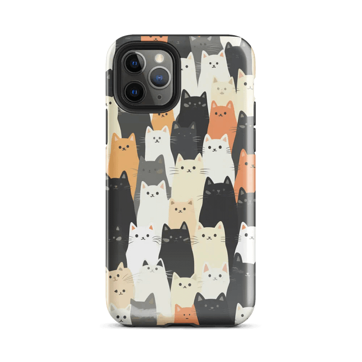 Colorful Cat Pattern iPhone Tough Case product image (25)