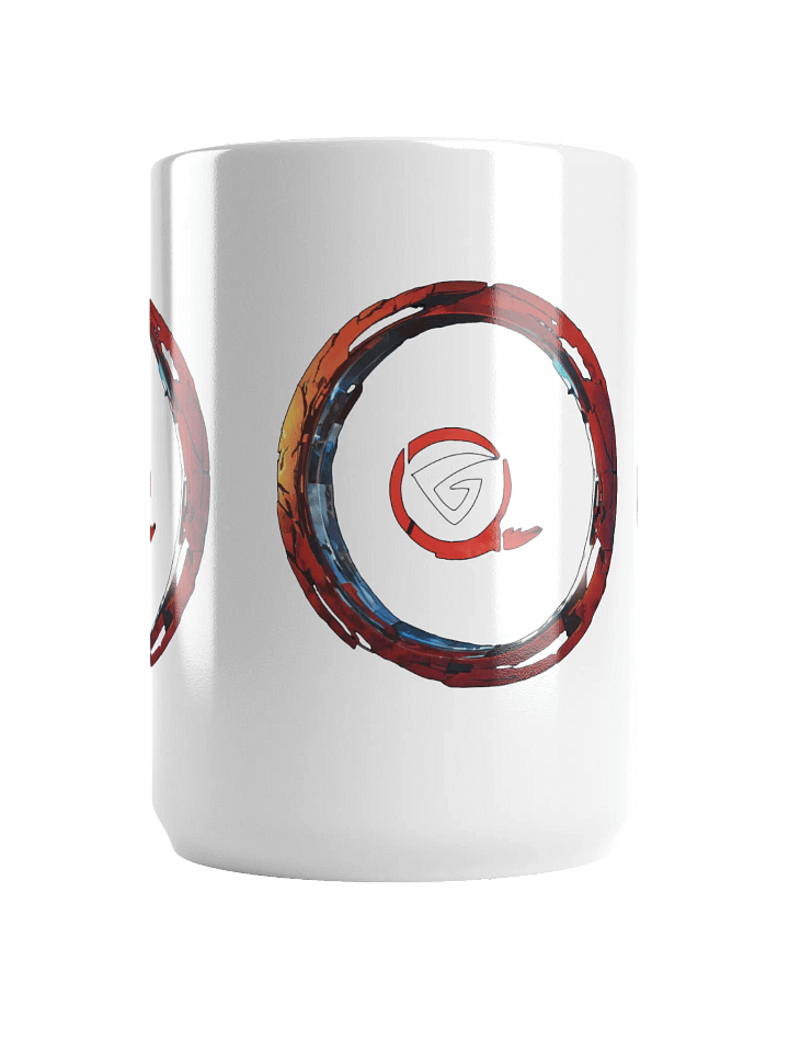 Dynamic Emblem White Mug, Stylish Coffee Cup, Perfect Gift for Any Occasion product image (2)
