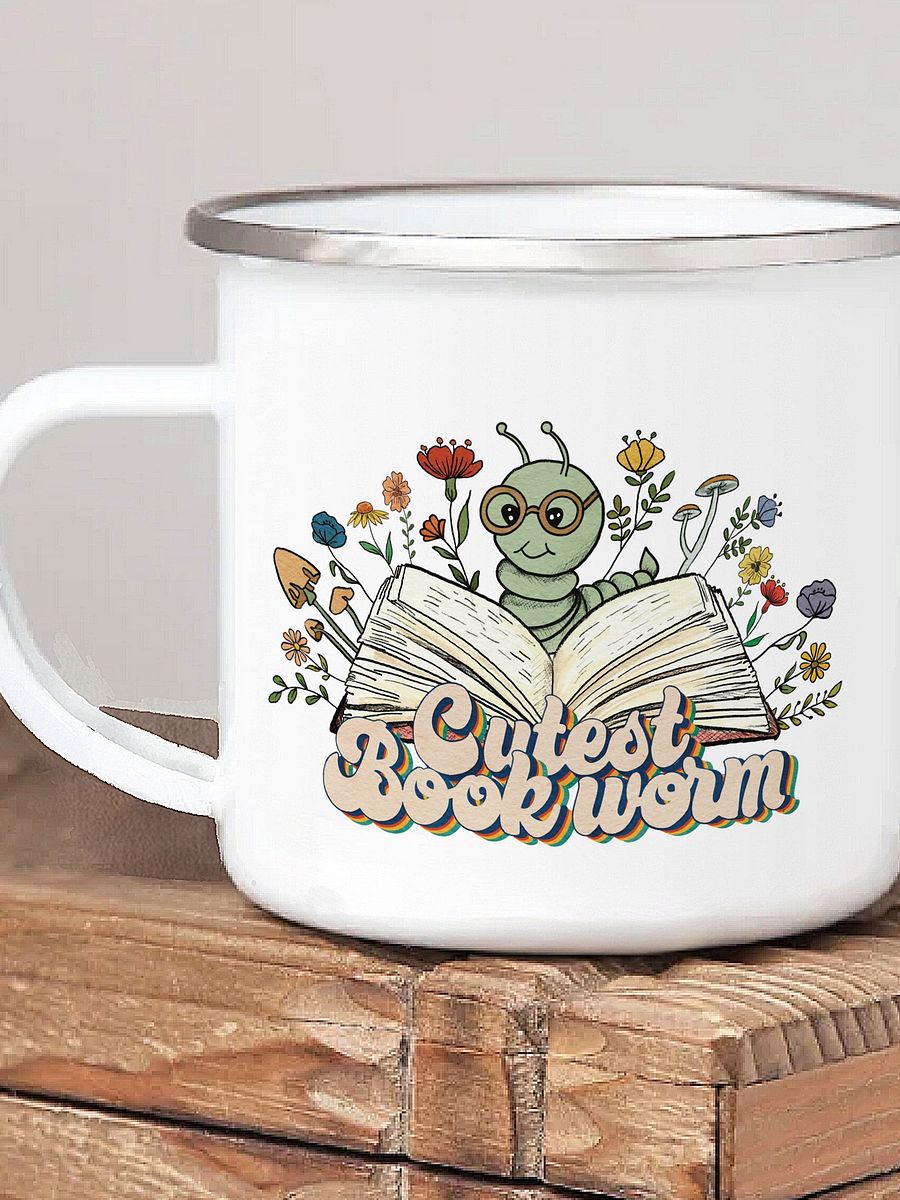 Enamel Camping Mug for Book Lovers product image (3)