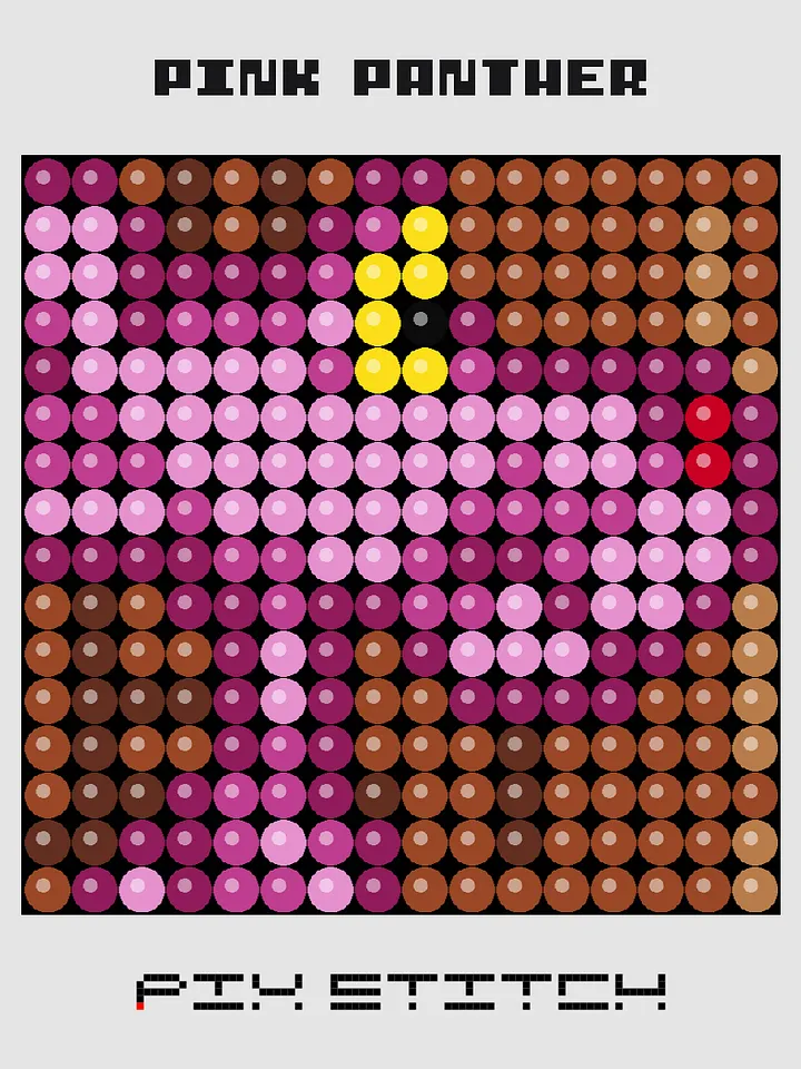 Pink Panther Pixel Art product image (1)