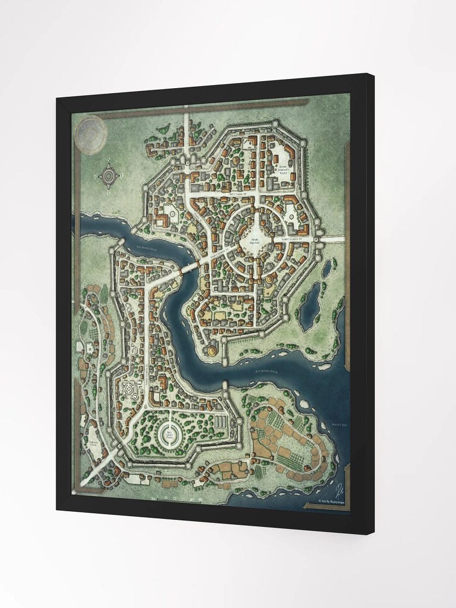 SHA'ALKHAR CITY FRAMED POSTER 16'' X 20'' product image (2)