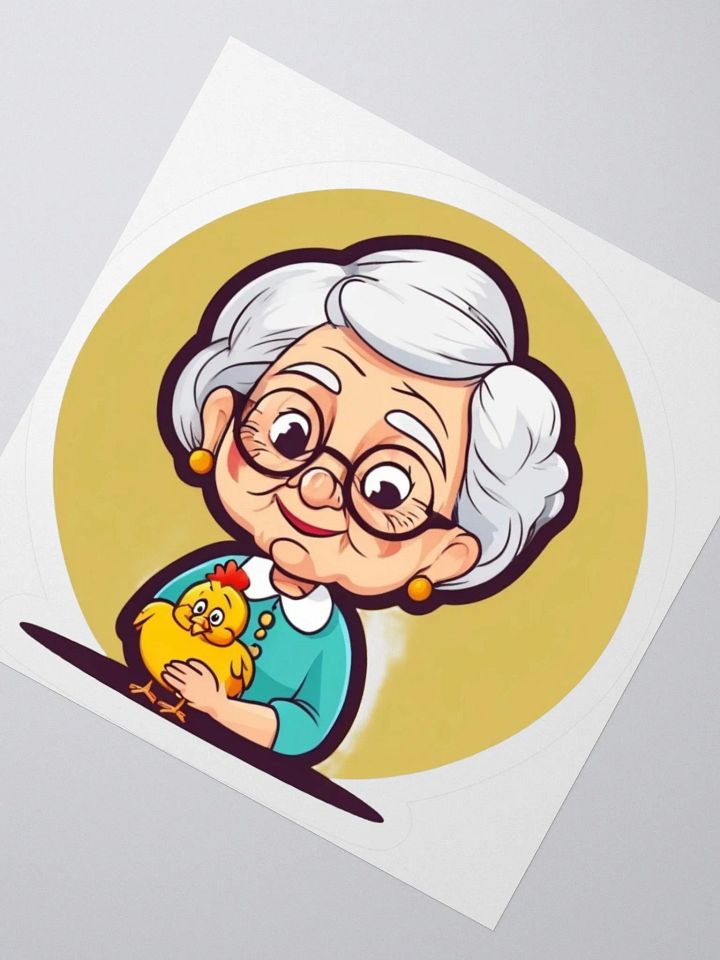 Elderly Chicken Lover Sticker Set product image (2)