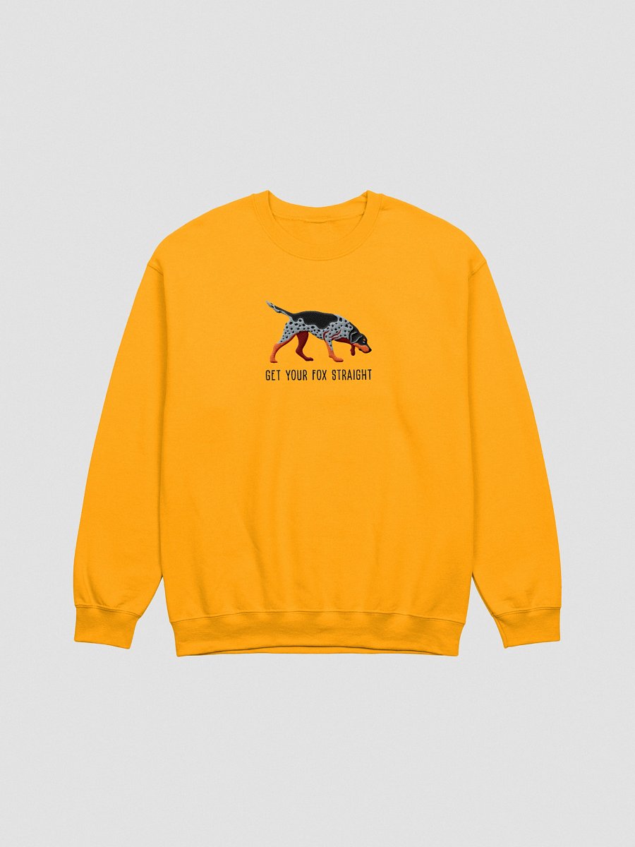 Get Your Fox Straight Sweatshirt (Embroidered) of an American Foxhound(Blue) product image (13)