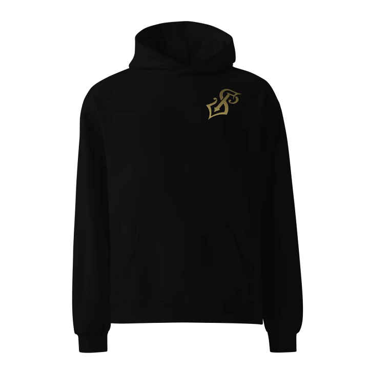 Luxe Gold Monogram Oversized Hoodie product image (1)