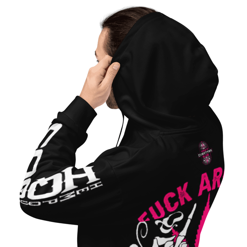 Hemp Quarters Pink Cannabis/FAFO Hoodie product image (9)