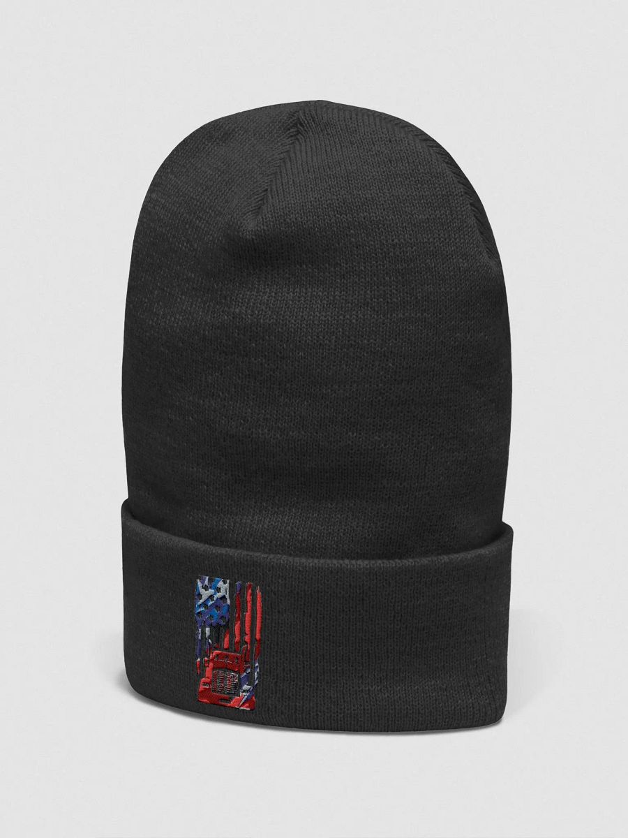 Rugged Red Truck Cuffed Beanie product image (2)